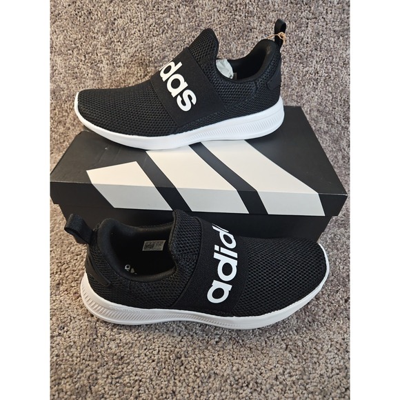 Adidas Lite Racer Adapt 4.0 Slip On Men\'s Shoes HO4343   Black /  White Size 9.5